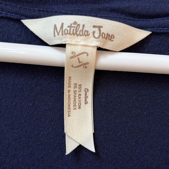 Matilda Jane Accent Ruffle Stay Warm Top - Size Medium - Picture 5 of 10